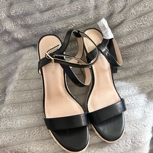 Elegant Black Sandals by Express